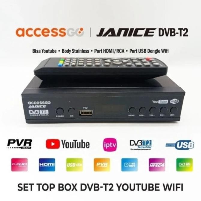 Ready Stb Set Top Box Janice Dvb T2 Terrestrial