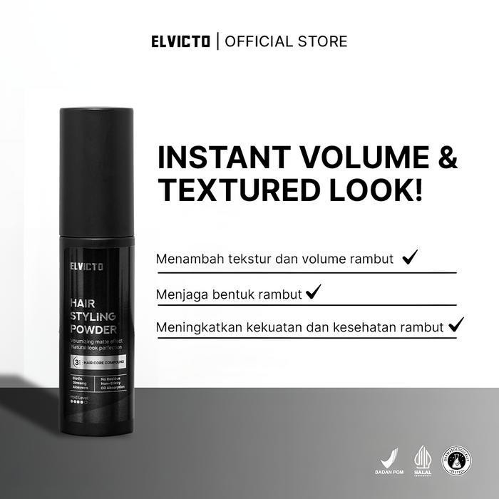 Elvicto Hair Styling Powder 10Gr | Hair Powder Pria Powder Rambut Pria Bubuk Rambut Pria Hair Powder