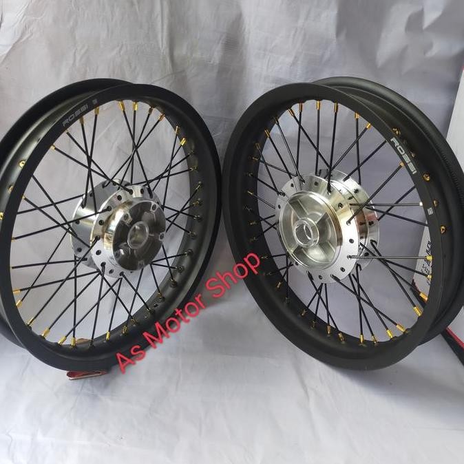 Sepaket Velg Rossi 250- 300 -17 Tromol Set Jari Vixion New Vixion Old