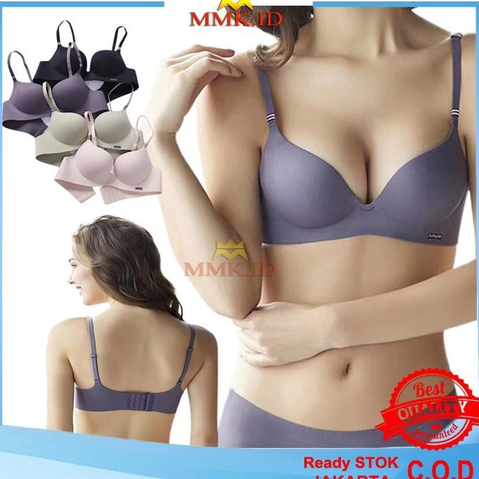 Bra Tanpa Kawat Wanita Sexy FashionKorea Pakaian Dalam BH Sport Gym Olahraga Import