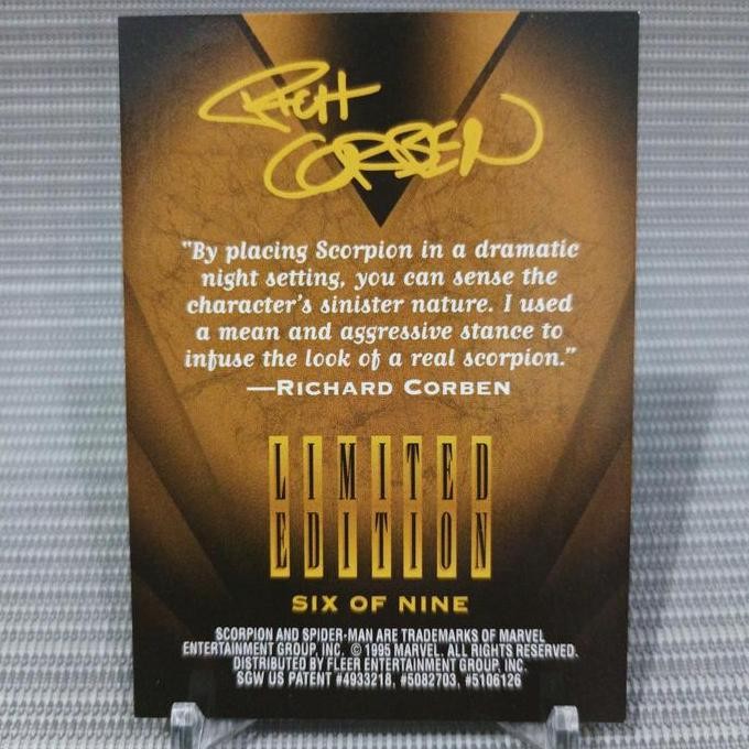 New  Fleer ultra spiderman golden web scorpion (richard corben)