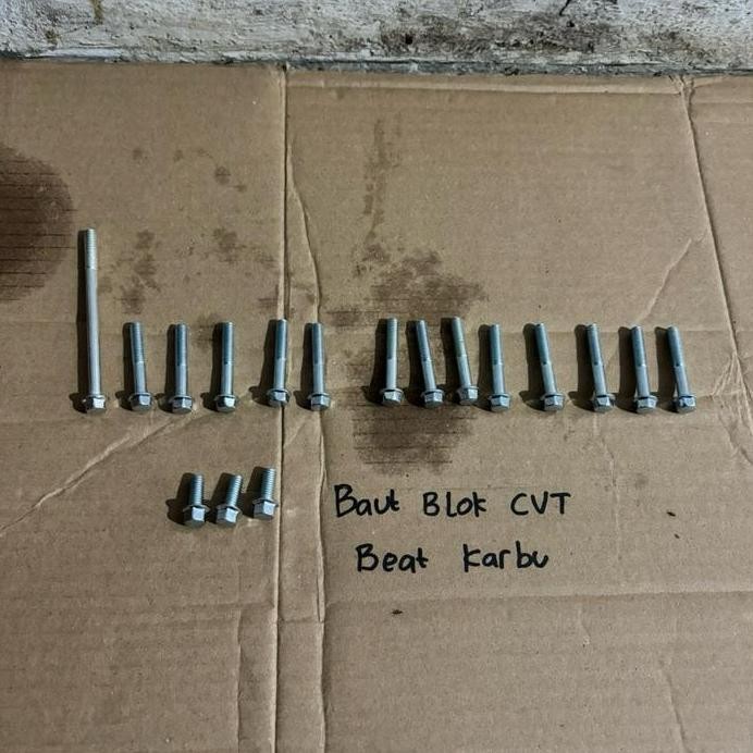 Baut baud bak blok cvt Honda beat karbu lama