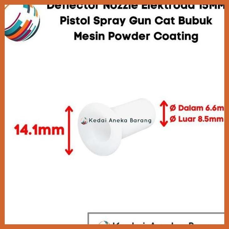 COD DEFLECTOR OD 15MM SPRAY GUN PISTOL MESIN POWDER COATING GALIN GLQ-D-1Y PRIVASI AMAN