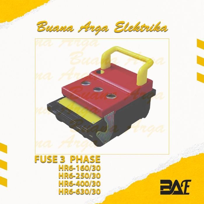 Fuse Base Hr6-160/30 3 Phase 3 Pole 160 Ampere Untuk Fuse Link Nh-00 Termurah Best Quality 100% Orig
