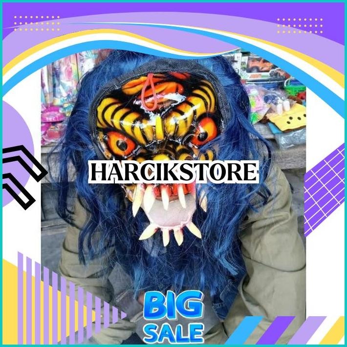 READY Topeng Buto Ijo / Topeng Gedruk Mika / Topeng Tradisional Gedruk Mika / Topeng Rampak Buto DIS