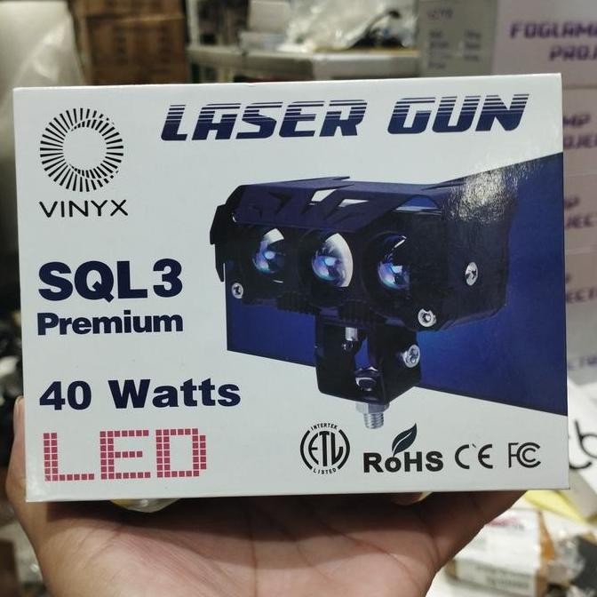 Lampu Tembak Laser Foglamp Sql 3 Mata Superbright Hi Lo