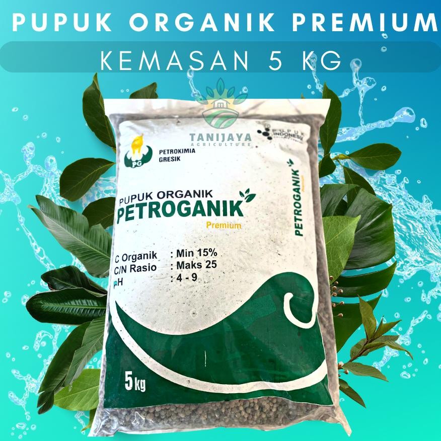 Pupuk Petroganik Premium Kemasan 5Kg || Pupuk Organik || Menyuburkan Tanaman Hias Sayuran Buah Buaha