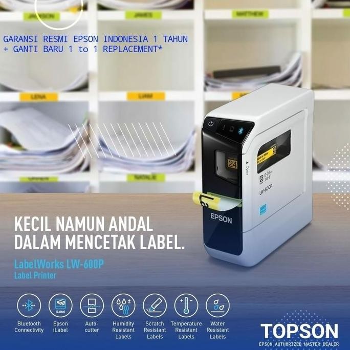 Epson LW-600P Barcode QR Code Portable Label Printer TEG