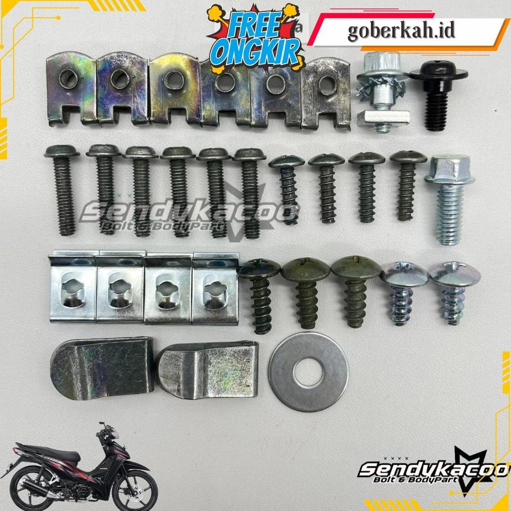 Baut Batok Motor Revo Absolute 110 Revo Fit / Baut Kepala Revo Absolute Revo Fit Original Produk