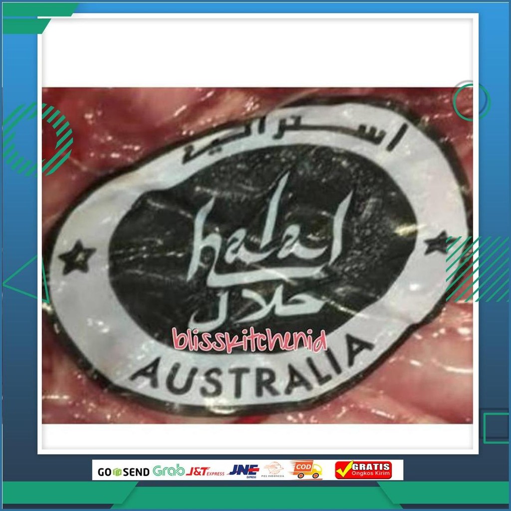 Daging Paha Kambing /Domba Muda Aus Lamb Leg Boneless Slice 2Mm 250Gr Grab