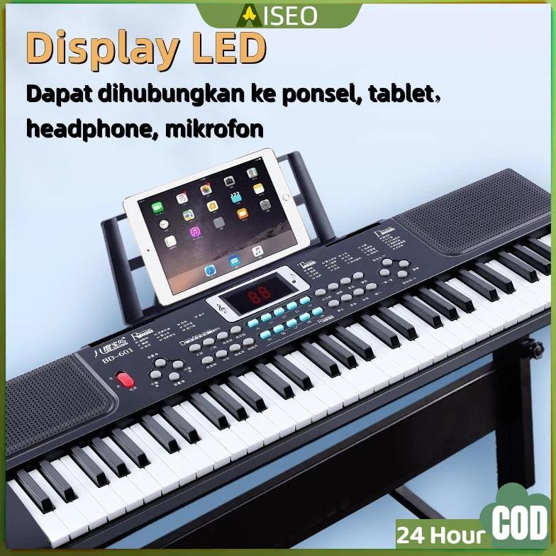 Harga minimumPiano 61keys Piano Elektronik Pemula Piano Mainan Anak-Anak Smart Piano/Piano Elektroni