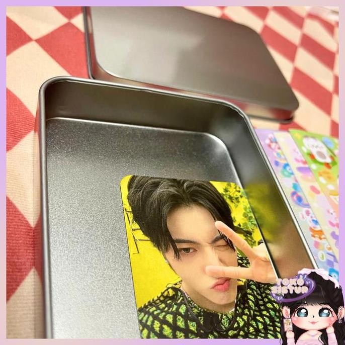 TIN CASE DECO ODD BUT CUTE KOTAK KALENG TEMPAT PHOTOCARD PC STORAGE DESIGN MURAH