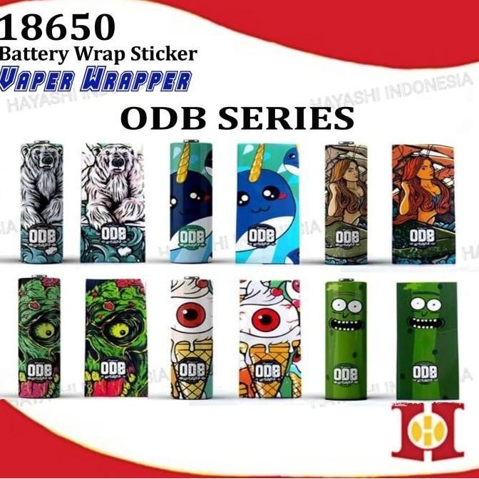 18650 Battery Wrap Sleeve PVC Plastik Cover Baterai Batere Batre ODB