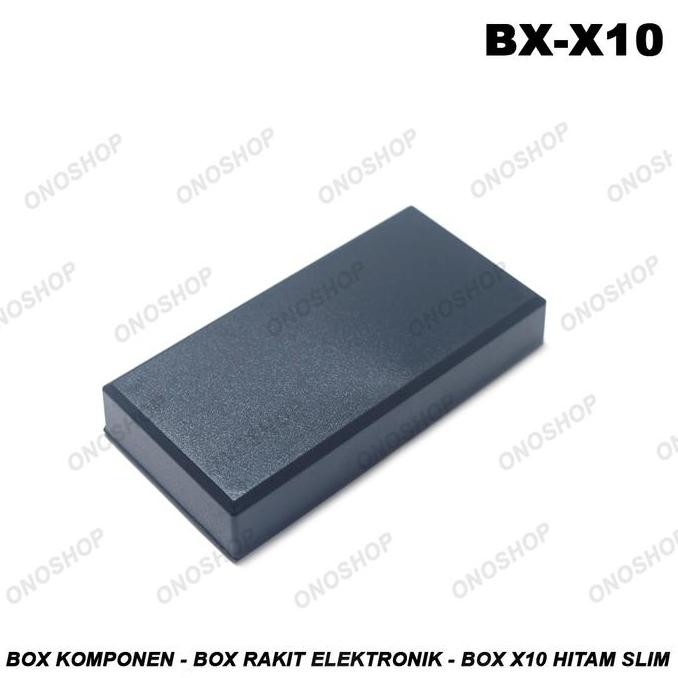 Box Komponen - Box Rakit Elektronik - Box X10 Hitam Slim