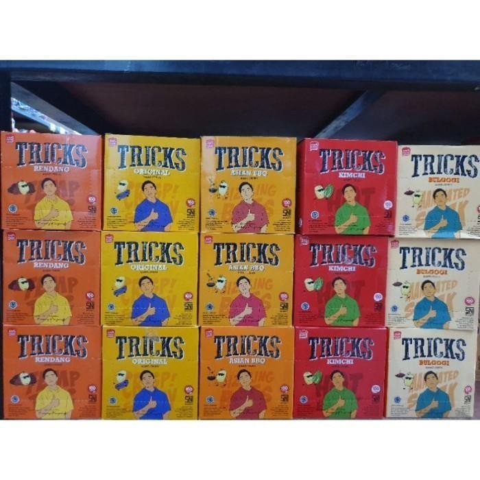 Snack Kentang TRICKS Enak 1 dus isi 24 box @ 60 gram