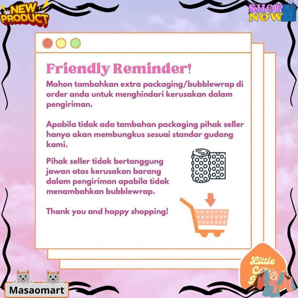 Kawaii Tablet Sleeve Transparent Korean Style / Pouch Transparan Sarung Tas Bag Premium Case Korean 