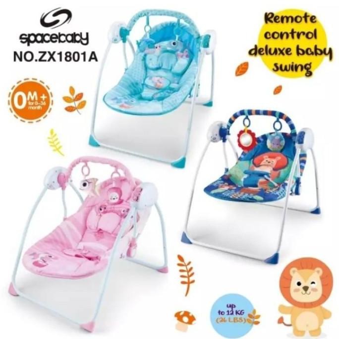 Space Baby Bouncer Remote Control Deluxe Swing Sx1801A