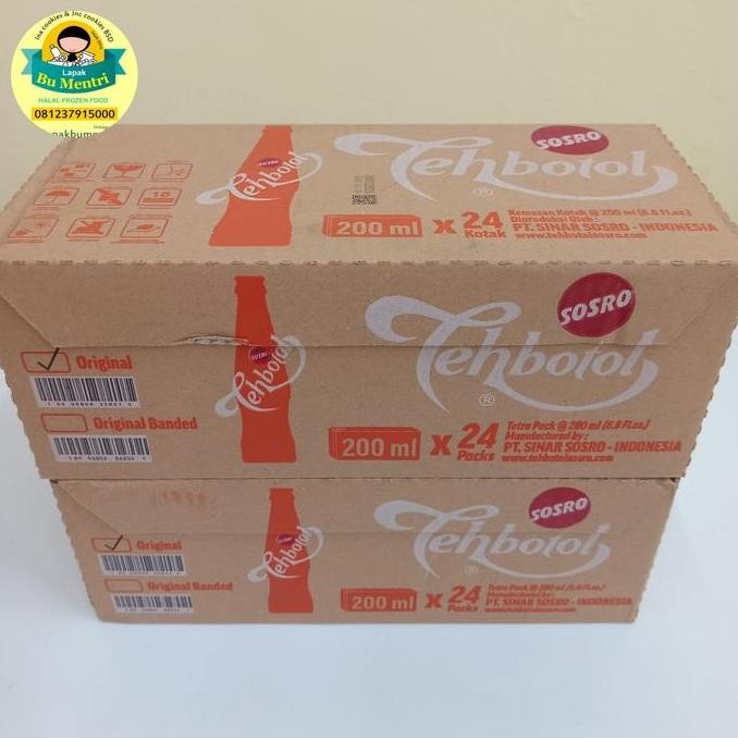 READY STOCK TEH BOTOL SOSRO KOTAK 1 DUS 