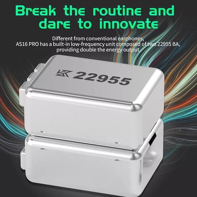 Kz As16 Pro With Mic 16Ba Balance Armature In Ear Monitor Earphone