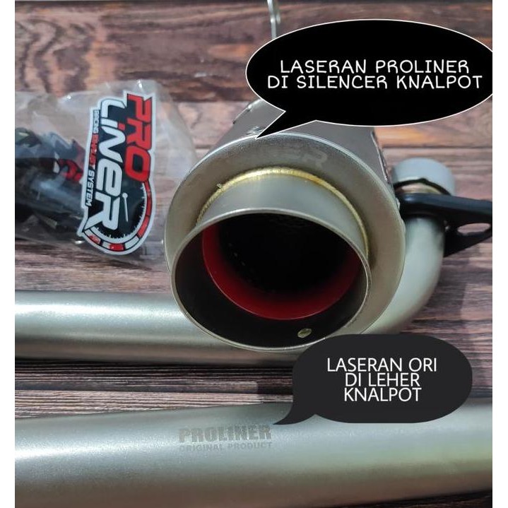 Knalpot Proliner Honda Sonic 150 Supra Gtr 150 Tr1R Short Original 100% Asli Full System