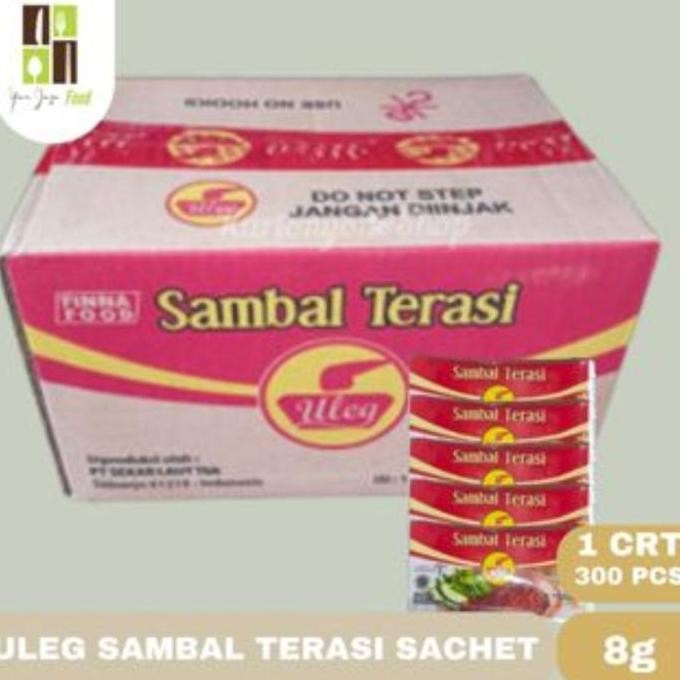 Uleg Sambal Terasi Sachet 8g 1 CRT / 300 PCS Kemasan Kecil WAR