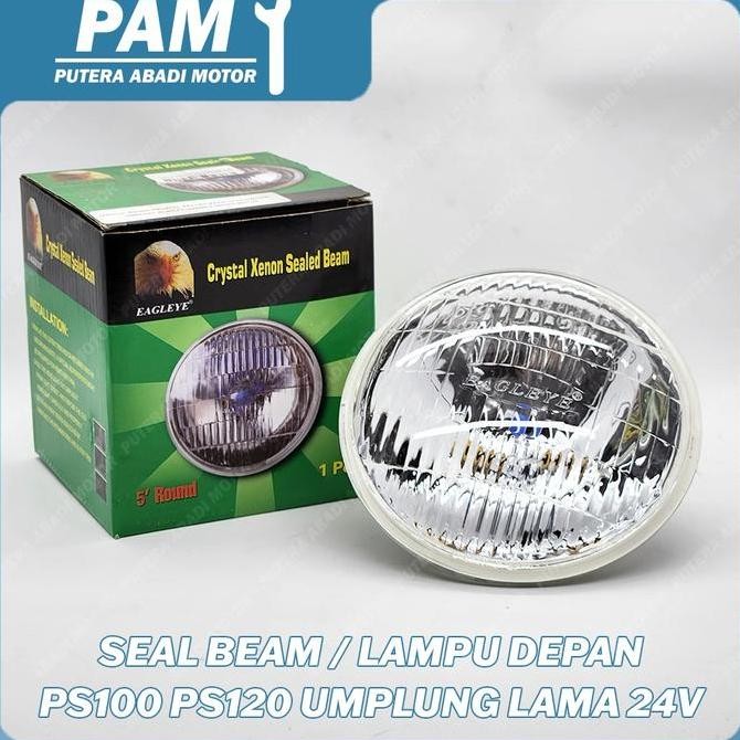 Promo Lampu seal beam/lampu depan ps100 ps120 umplung taun lama 24v 100w Sealed beam PS lama Colt Di