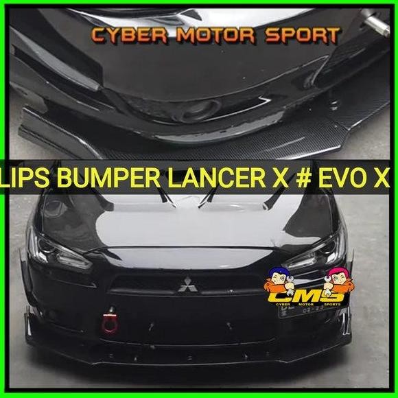 Terlaris lips bumper Lancer evo x. Front lips lancer ex. winglet evo 1