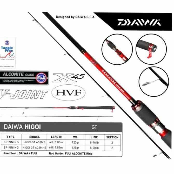 Joran Daiwa Higoi GT - 602MS - 602MHS Fuji