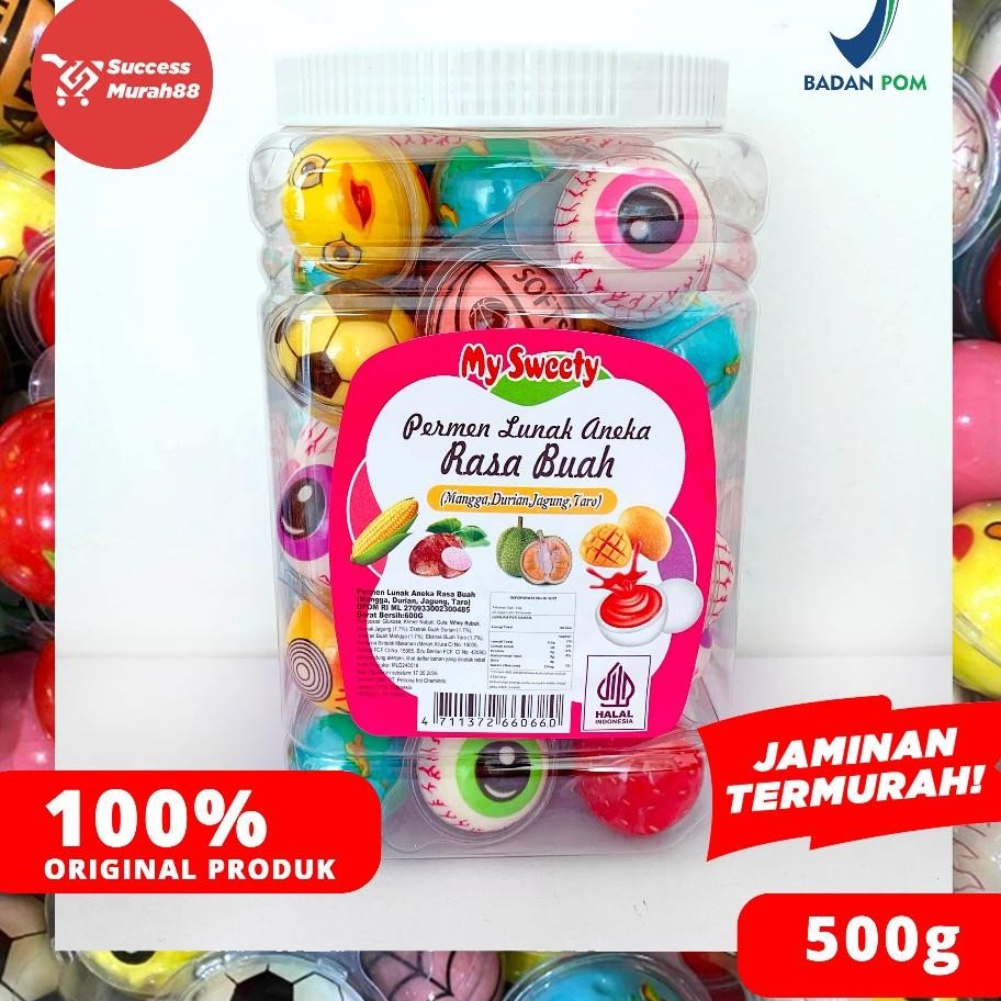 Permen K Halal 50Pcs Viral Tiktok My Sweety Aneka Rasa Buah