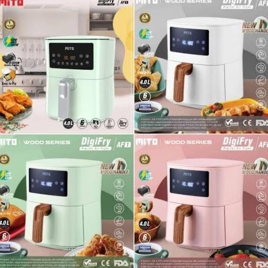 Mito Digital Air Fryer AF 1 / Penggorengan Tanpa Minyak Pan Putih PS