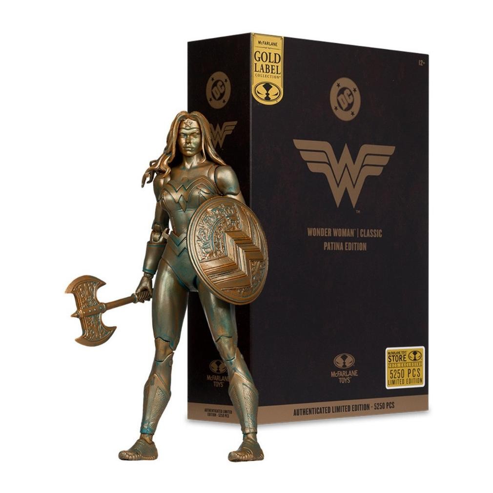 PROMO  MCFARLANE TOYS WONDER WOMAN (CLASSIC) GOLD LABEL PATINA EDITION TOY AND HOBBY COLLECTION IMAM