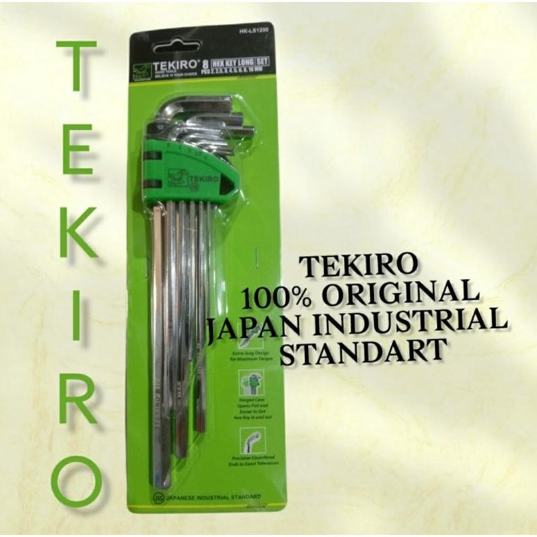 TEKIRO KUNCI L SET TEKIRO PANJANG 8 PCS KUNCI L SET TEKIRO PANJANG 8PCS