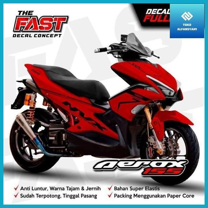 Alfs Decal Sticker Variasi Fullbody Aerox 155 Vva Old Nvx - Dekal Stiker Aerox New Decal Stiker Moto