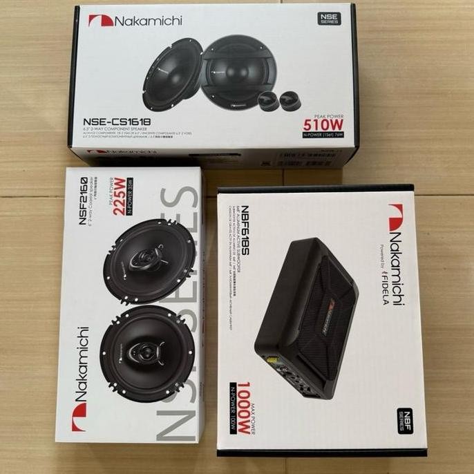 Paket Audio Nakamichi Sub Kolong Nakamichi + Speaker Split Nakamichi + Speaker Coaxial Nakamichi