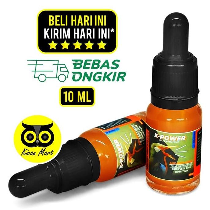] X-power liquid suplemen vitamin burung kicau obat penambah stamina