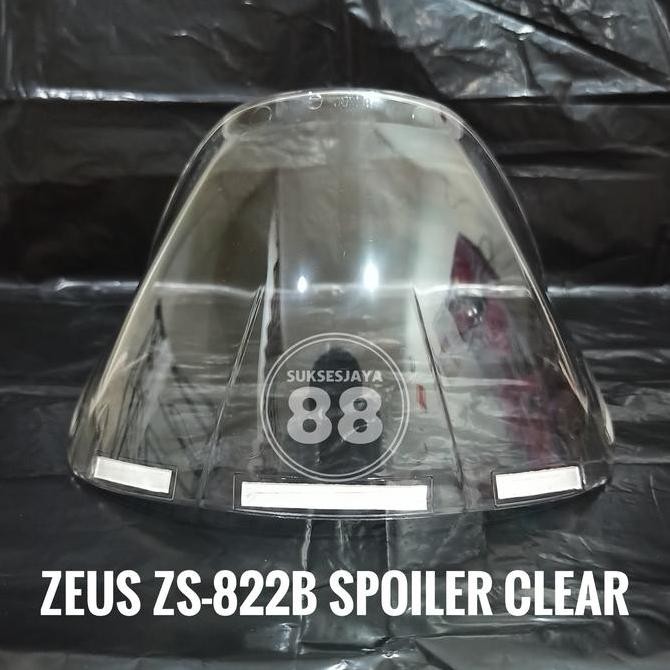 Spoiler Clear Helm Zeus ZS-822B Original ZS822 ZS-822 ZS822B Motorcycle Original