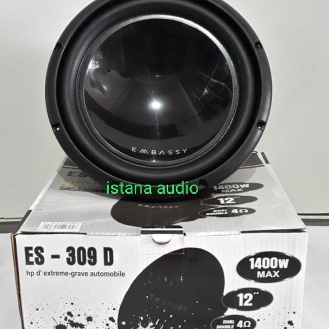 Subwoofer 12" Embassy Es-309D Double Coil Embassy 309D Tenaga Badak