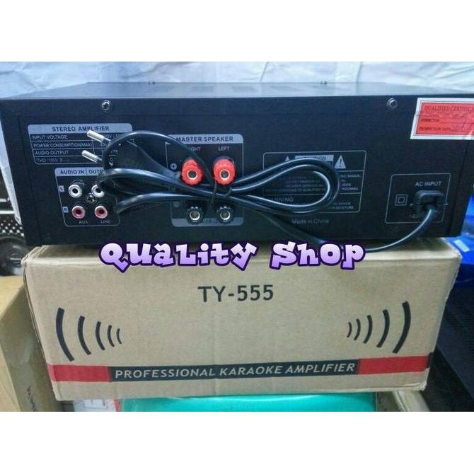 Amplifier Bowel Ty-555 Bluetooh Music Mp3 Usb Player