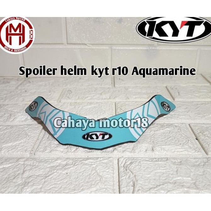 SPOILER HELM KYT R10 AQUAMARINE Motorcycle Original
