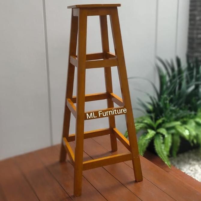 Bangku Kayu Tinggi 120 cm Kayu Kamper