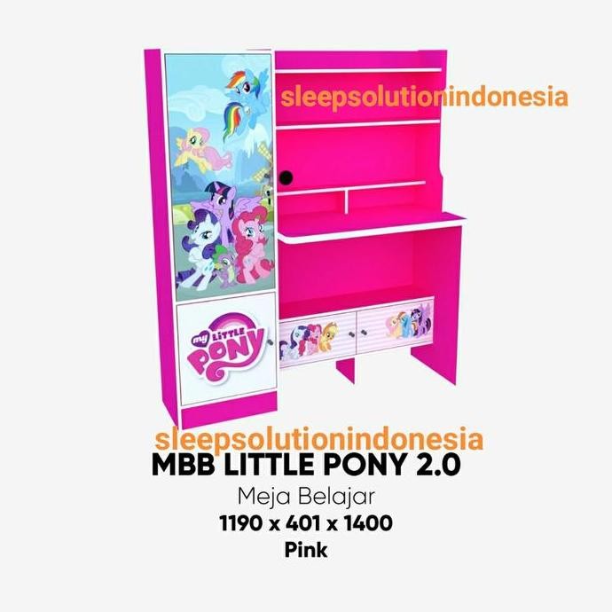 Meja Belajar anak karakter Little Pony Avengers by Olympic Furniture