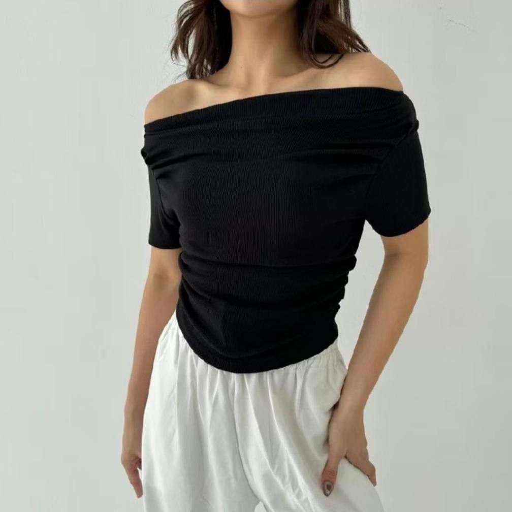 Special - SEPTEMBER TOP | Atasan Knit Wanita Kekinian Baju Wanita Korean Style Baju Lengan Pendek Wa