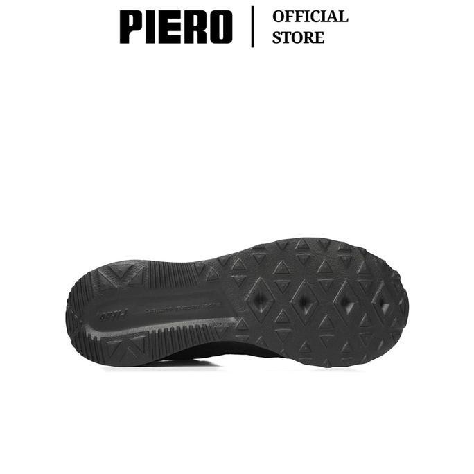 PIERO SEPATU SNEAKERS PRIA JOGGER STRIDE BLACK/BLACK/BLACK PIE1000402