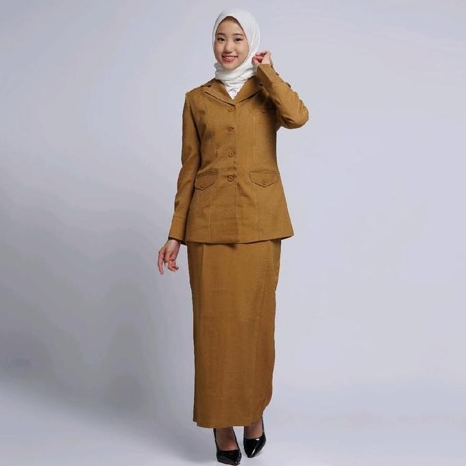 Seragam kerja wanita kantor pns,seragam blazer setelan pns,seragam kerja wanita blazer krah jas,sera