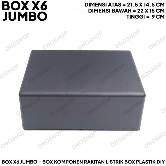 Box X6 Jumbo + Sekrup - Box Komponen Rakitan Listrik Box Plastik DIY