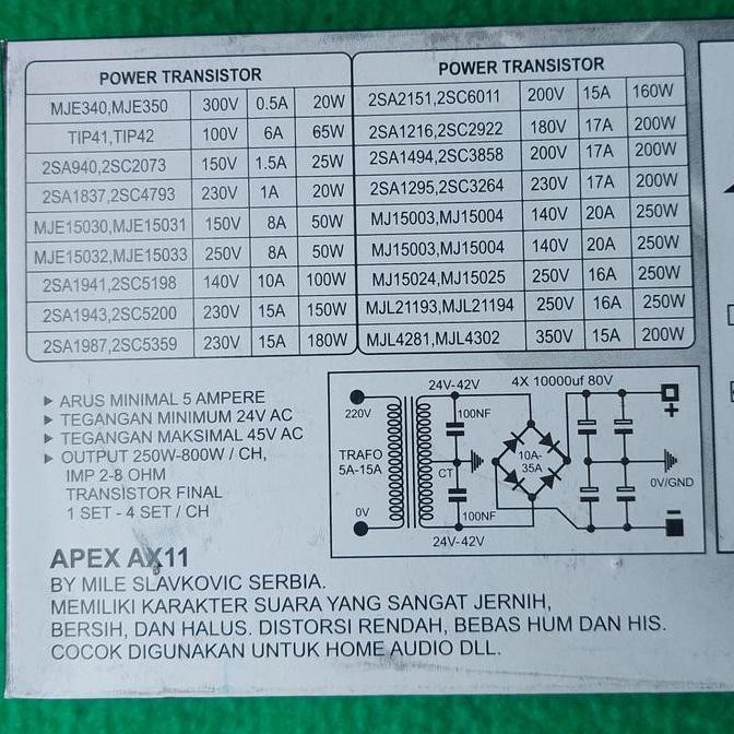 Kit Pcb Platinum Apex Ax11 Mk3 Stereo Power Amplifier 500W Sound Blazer Open Yiroshi Stereo 4 Transi