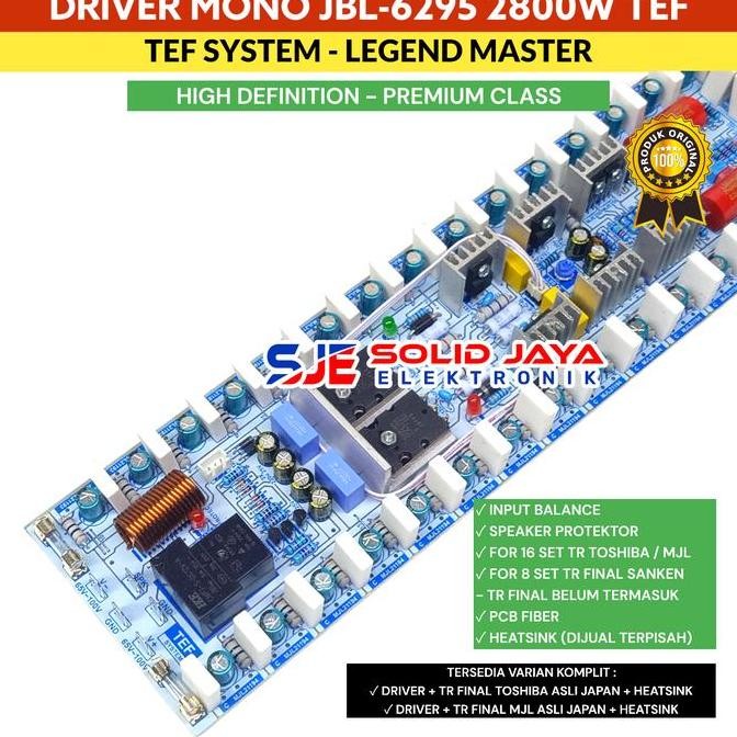 Kit Driver Jbll6295 Jbl6295 Jbl-6295 Super Power Amplifier -Tr Final