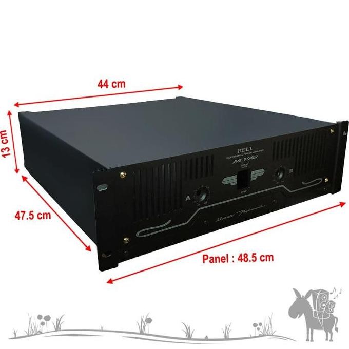 Box Mv10 Mv-10 Mv 10 Power Amplifier Bell