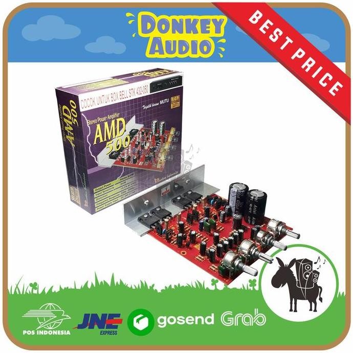 Kit Amplifier Amd 500 Amd-500 Power Ampli 500W Stereo Bell Bgr