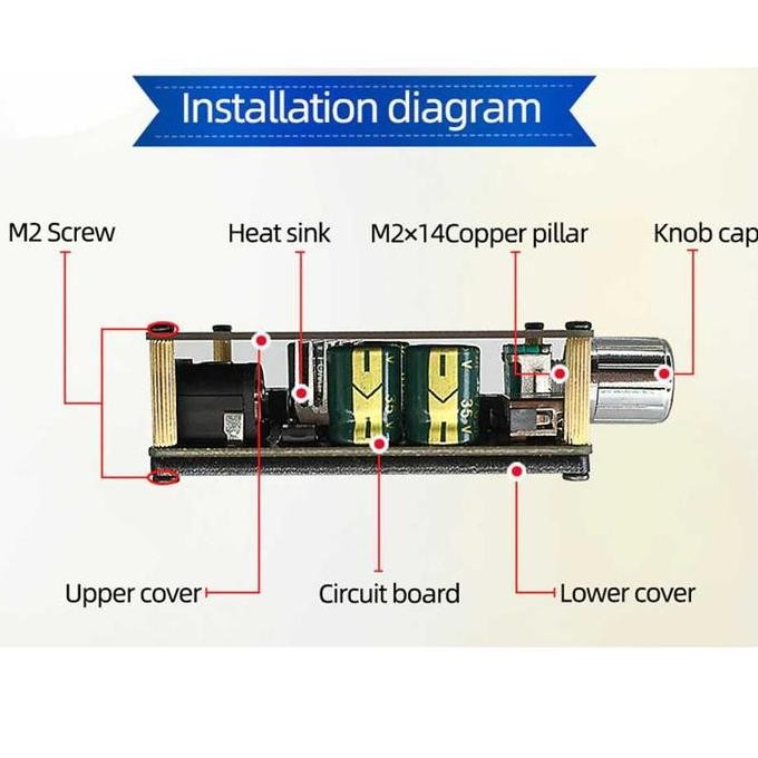 Sinilink Xinyi Audio Amplifier Bluetooth 5.0 Class D 2X100W -